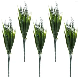 Decorative Flowers Simulated Lavender Decorations Artificial Stem Bouquet Festival Home Holiday Party Props Adorn