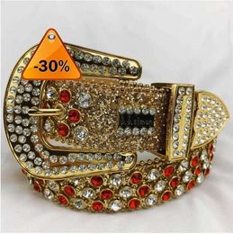 2022 Belts for Women Designer Fashion Classic Bb simon Belts Mens Womens rhinestone belt with bling rhinestonesa1az