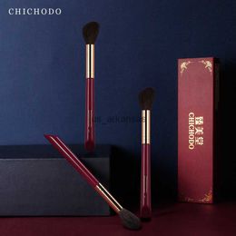 Makeup Brushes CHICHODO Makeup Brush-Luxurious Red Rose Series-High Quality Goat Hair Bronzer Brush-Cosmetic Tools-Make up Brush-Beauty Pens HKD230821