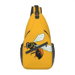 Backpack Bee Yellow Crossbody Small Sling Bag For Men Women Shoulder Chest Bags Gym Sports Travel Hiking Casual