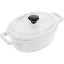 Dinnerware Sets Soup Bowl Adorable Kitchen Oven Cooking Heat-resistant Baking Serving Exquisite Ceramic Stew Pot Salad Bowls