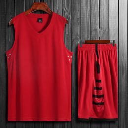 Running Sets Men Basketball Jerseys Suit Colors Uniform Kits Shirts Shorts Set Training Fitness Sportwear Male Tracksuit 230821