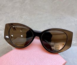 Black White Oval Cateye Sunglasses Women Summer Sunnies gafas de sol Sonnenbrille UV400 Eye Wear with Box