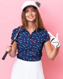 Polos da uomo Flag Tap Women's Polo T-shirts Stampa arte Shirt Summer Short Short Short Custom Custom