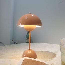 Table Lamps Living Room Nordic Study Bud Lamp Mushroom Girly Bedroom Decorative Bedside Small Night