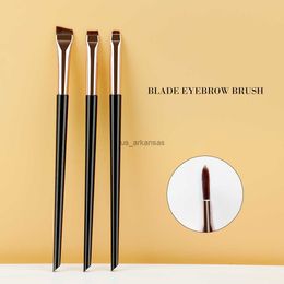 Makeup Brushes RANCAI 3PCS makeup brush set eyeliner brush eyebrow application Aluminium tube plastic handle cosmetics tools HKD230821