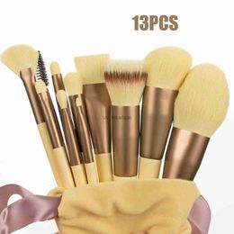 Makeup Brushes 13Pcs Makeup Brushes Set Eye Shadow Foundation Women Cosmetic Brush Eyeshadow Blush Powder Blending Beauty Soft Make Up Tools HKD230821