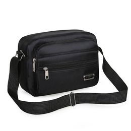 Briefcases RS71 Men Bag Korea Japan Waterproof Oxford Cloth Shoulder Square Bag Multi Space Messenger Crossbody Bags for Men Handbags
