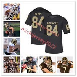 Western Michigan Football Jersey 11 Hayden Wolff 0 DaShon Bussell 32 Ryan Kilburg Western Michigan Broncos Jerseys Custom Stitched Mens Youth