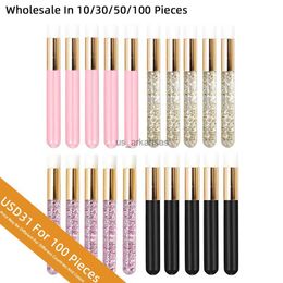 Makeup Brushes Eyelash Cleaning Brush 10/30/50/100 Pieces Lash Shampoo Brush Wholesale In Bulk Deep Clean Nose Blackhead Remover Tools HKD230821