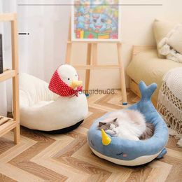 Other Pet Supplies Pet Cat Dog Bed House for Cats Indoor Warm Kitten Kennel Small Dog Nest Collapsible Cats Cave Cute Sleeping Mats Winter Products HKD230821