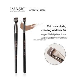 Makeup Brushes IMAGIC Eyeliner Brush Thin Fine Liner Inclined Flat Angled Eyebrow Lipline Application Brush Professional Single Makeup Tools HKD230821