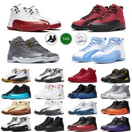 Brilliant Orange Basketball Shoes 12s Black University Gold Cherry Twist Gamma Blue Taxi Playoffs Low Easter OG Shoe Sports Sneakers Trainers For Men