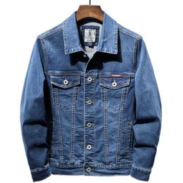 Men's Jackets Brand Men Clothing Denim Jacket Fashion High Quality Blue Classic Retro Pure Cotton Stretch Cowboy Coat Male Streetwear J230821