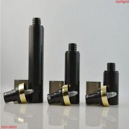 500PCS 15ml 30ml 50ml Black airless pump sprays vacuum plastic bottle lotion Refillable Bottles Container for cosmeticgoods Jqxsg