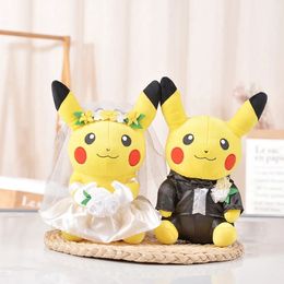 Wholesale cute couple wedding dress bouquet Plush Toys Rita Princess Dress Cute Little Devil Doll for Children Birthday Gift