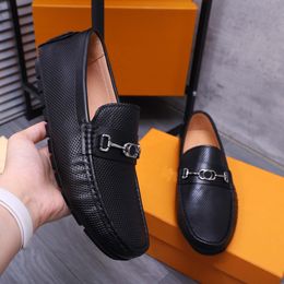 2023 Mens Fashion Slip On Brand Designer Dress shoes Brogue Casual Loafers Male Driving Party Business Flats Size 38-44