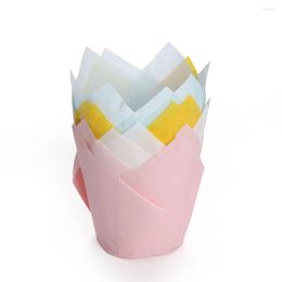 Baking Tools 50pcs Candy Colors Chocolate Grease-proof Kitchen Paper Wrapper Muffin Cup Cupcake Liner