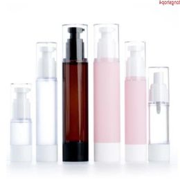 15ml 30ml Empty Airless Pump and Spray Bottles Refillable Lotion Cream Plastic Cosmetic Bottle Dispenser Travel Containers SN728goods Cchih