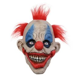 Party Masks Horrible Realistic Scary Clown Mask for Halloween Festival Party Face Mask X3UC 230820