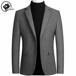 XiaoYudian Solid Blazer British Stylish Male Blazer Suit Jacket Business Casual For Men Regular Woollen coat Brand 201128262x