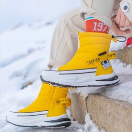 Boots 2023 Winter Women Multi color Snow Thickened Warm And Anti skid Couple s Plush Waterproof Casual Shoes 230821