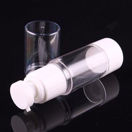 15ml 30ml Mini Airless Bottle Vacuum Pump Lotion Cream Cosmetic Container 50ml Travel Liquid Makeup Bottles Packaging 100pcs/lot Xvfco