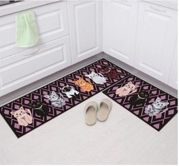 New Christmas Doormat 3D Printed Long Kitchen Mat Welcome Carpet Soft Flannel Bedroom Living Room AntiSlip Floor Mats 20230820A03