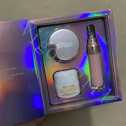 메이크업 세트 소녀 럭셔리 LA 브랜드 페이스 립 케어 크림 세트 키스로 키스 LE BASIER LIP BALM LIP GLOSS 및 NOURISHING CREAM 15ML Box Valentine 's Gift Set