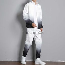 Men's Tracksuits 2 Piece Set Men Autumn Tracksuit Men Fashion Clothing 2022 Lightweight Jogging Suit Men Sportswear Workout Clothes Running Wear J230821