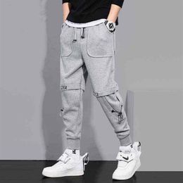 High Quality Men's Cargo Pant Harajuku Fashion Joggers Pants Men Casual Streetwear Men Cargo Pants Hip Hop Men Clothing Trous273M