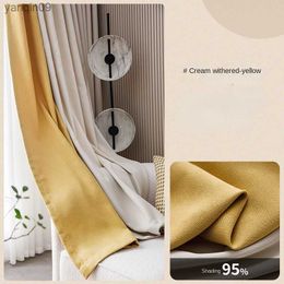 Curtain French Home Sunscreen Living Room Curtain Sound Proofing Blackout Bedroom Drapes Colour Matching Dirty Resistant Kitchen Curtains HKD230821