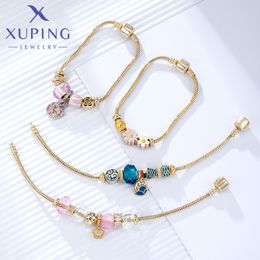 Charm Bracelets Xuping Jewelry Model Fashion Simple Stainless Steel Women Hand Party Gift 230821