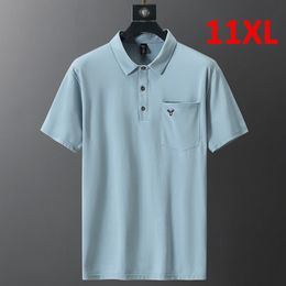 Men's Polos Plus Size Men Polo Shirt 10XL 11XL Summer Shirts Casual Fashion Tops Mens Big 230821