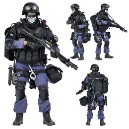 Transformation Toys Robots Boys Gifts 1/6 SWAT SOLDIDO SOLIDADE Figuras de brinquedo de 12 "30cm PVC Ação Figura Assalador com acessórios de armas Suporte gratuito 230818