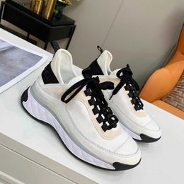 23 channel Classic Air Cushion Shoes for Women's Inner Heightening Colour Matching Dad's Shoes Thick Sole Casual Versatile Genuine Leather Sports Shoe Trend