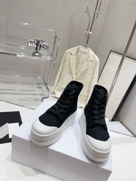 2023 new high top thick sole casual shoes short boots original cloth Tpu outsole women fashion casual shoes