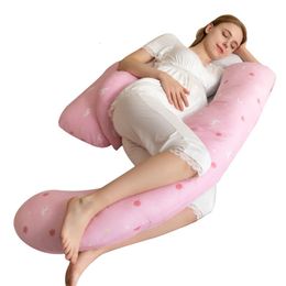 Maternity Pillows Pure Cotton Pregnancy Pillow Full Filling Pregnant Pillow Cushion Long U Shape Maternity Plillow For Pregnant Women Sleeping 230821