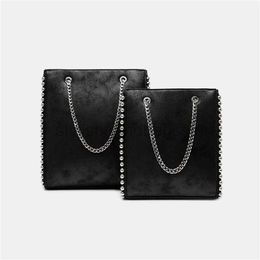 designer bagtote Brand Rivet Chain Handbag Women's Designer High Quality Beaded Shopping 2021 Clutch Wallet handbag stylishhandbagsstore