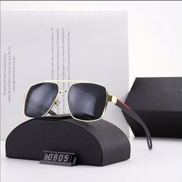 Sunglasses for men and women Vintage metal sunglasses, sunglasses, trendy and fashionable coated reflective sunglasses, new direct sales0805