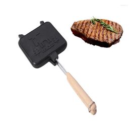 Pans Frying Pan Non-Stick Double Sided Breakfast Fried Egg Omelette Kitchen Pancake Baking Bread Sandwich Cooking Tool