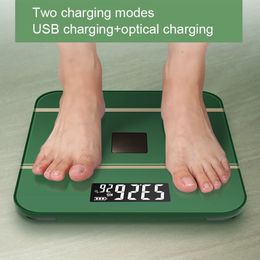 Body Weight Scales Digital Scale USBOptical Charging Bluetooth Smart Wireless BMI Fat Analyzer Bathroom Girls Dormitory Portable 230821