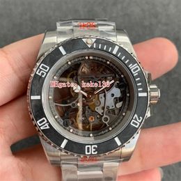 2 Colour Super Version men Watches Wristwatches VR factory 116610 40mm Carbon Fibre Stainless 904L ETA 3130 Mechanical Transparent 215o