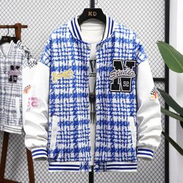Men's Jackets Hip Hop Casual Bomber Slim Fit Baseball Uniform Coats For 2023 Spring Autumn Youth College Streetwear Tops Clothes 230821