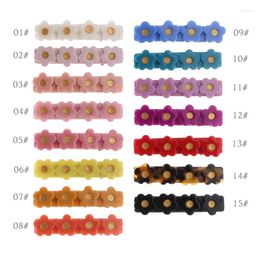 Hair Accessories 30Pcs/Lot Cute Flower Candy Colour Clips For Baby Girls Toddler Barrettes Schoolgirls Accessory