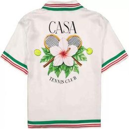 Casablanca of racing silk art shirt 2023 new autumn and winter men casual Dress shirts299Z