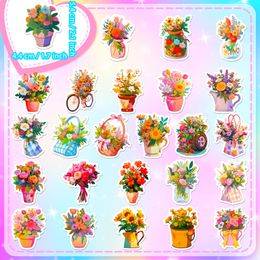 50Pcs Bouquet Stickers Skate Accessories Waterproof Vinyl Sticker For Skateboard Laptop Luggage Bicycle Motorcycle Phone Car Decals