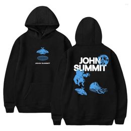 Men's Hoodies John Summit Hoodie 2023 World Tour Unisex Long Sleeve Streetwear Women Men Hooded Sweatshirt Hip Hop Fashion Clothes