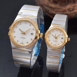 Super 66 montre DE luxe 316 fine steel watchband automatic mechanical movement watches diamond film crystal mirror male 40mm femal234Z
