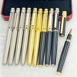 Ballpoint Pens CT Classic Matte Metal Barrel Roller Ball Ballpoint Pen With Serial Number Writing Smooth Luxury Stationery 230821